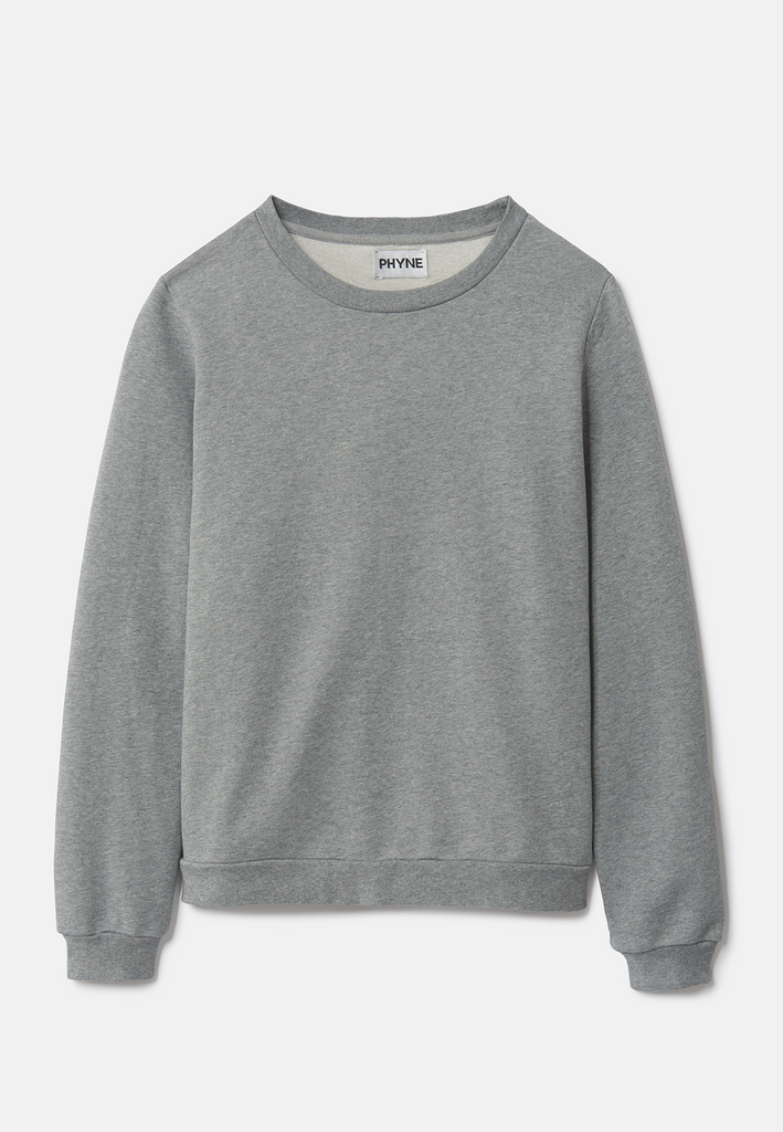 ["Grey", "Classic", " Stillbild Damen Classic Sweatshirt Grey Vorderansicht"]
