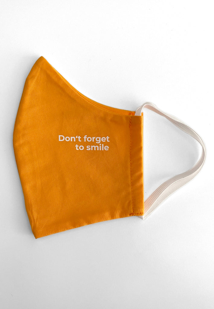 ["Maske Don't Forget To Smile Orange"]