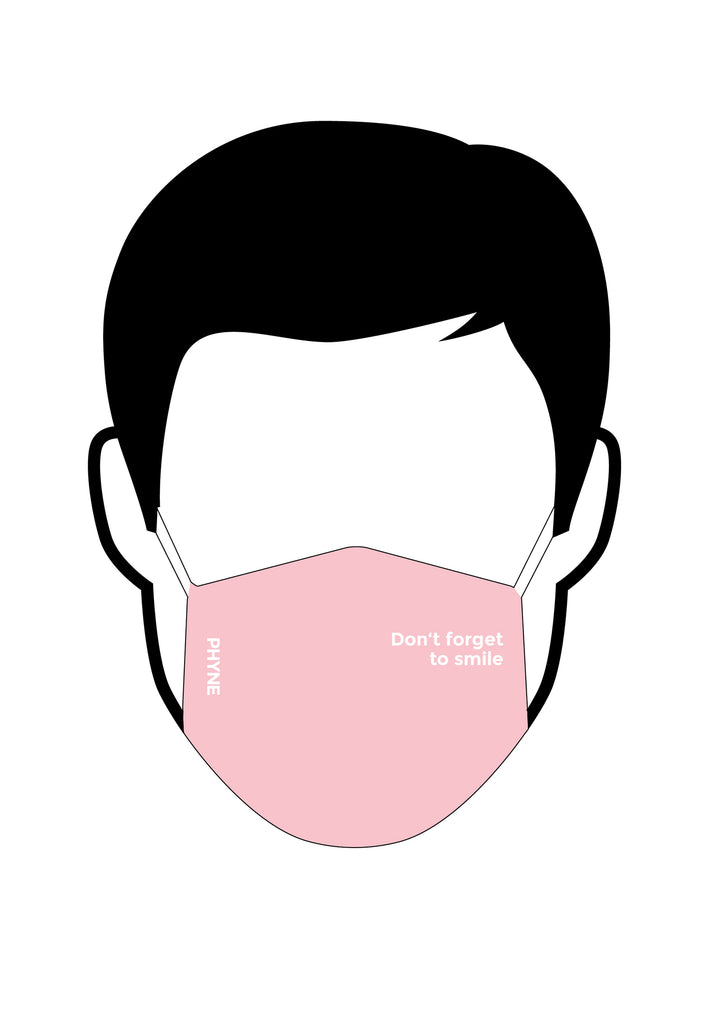 ["Maske Don't Forget To Smile Pink"]