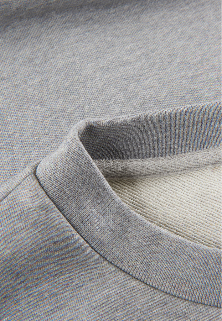 ["Grey", "Classic", " Detailansicht Damen Classic Sweatshirt Grey Kragen"]
