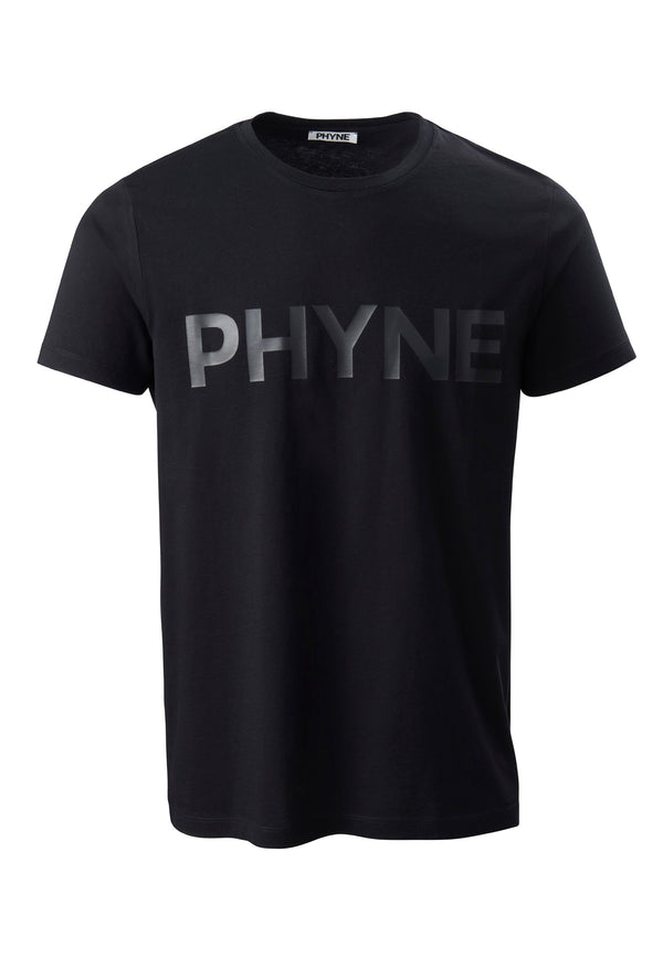 Black| PHYNE Statement T-Shirt schwarz für Herren