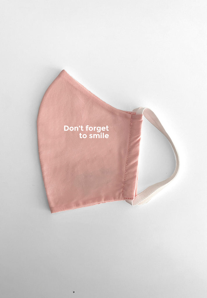 ["Maske Don't Forget To Smile Pink"]